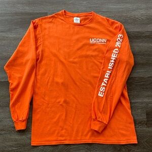 UCONN Long Sleeve Orange T-shirt College of Engineering